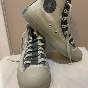 ⭐️Converse⭐️ High-Top Sneakers in Light Green and Grey